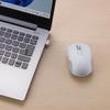 Sanwa Supply Quiet Bluetooth Wireless Mouse (Rechargeable, 5 Buttons, White) MA-WBBS519W