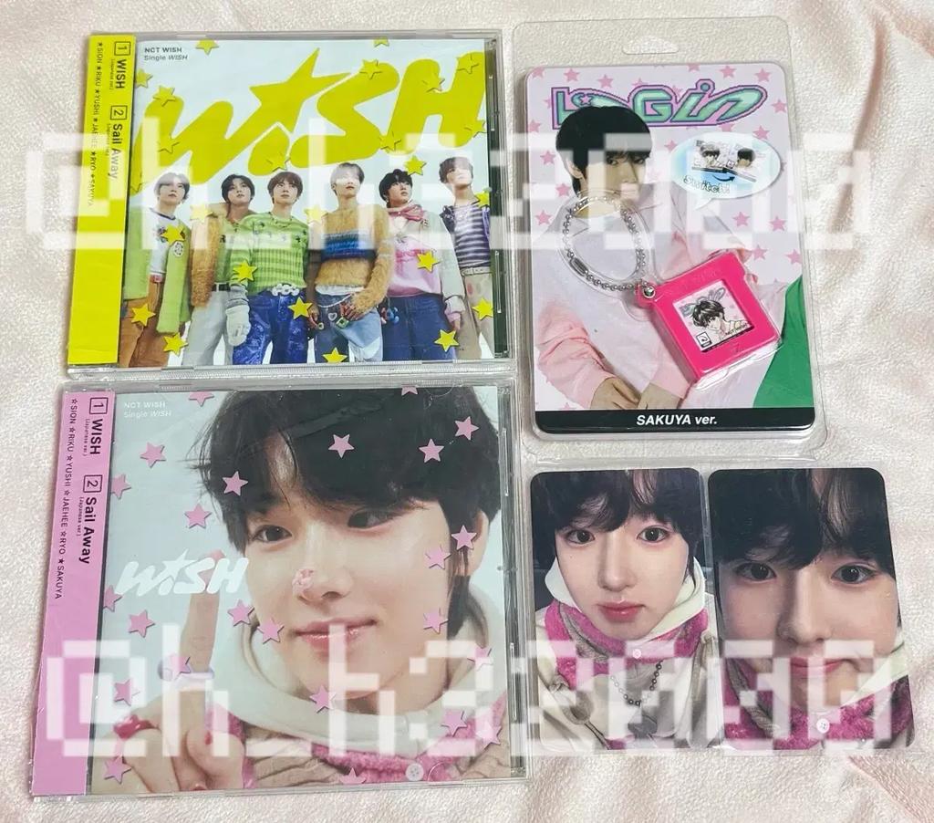 NCT Wish First Edition Album Sakuya Individual Class Wish Group Poka Login Key Ring Used