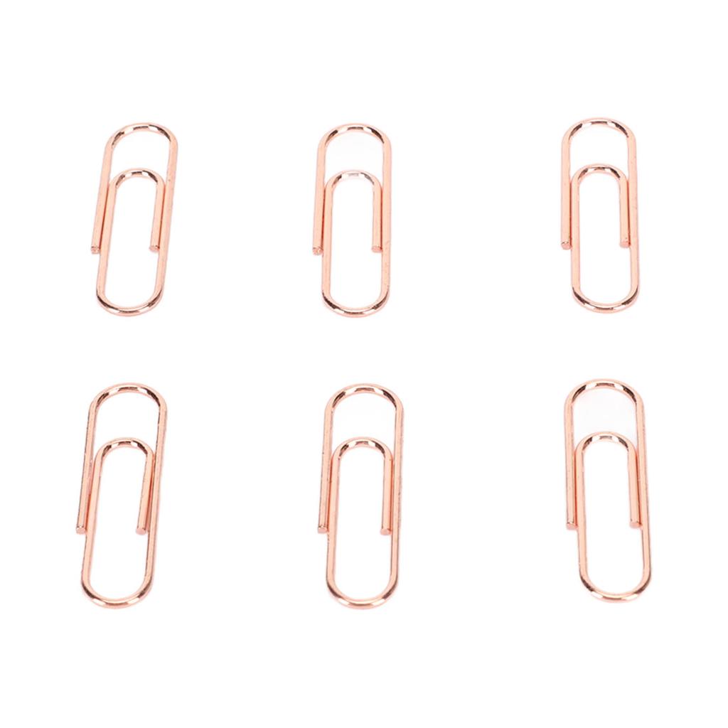 1.1in 100pcs Paper Clips Rust Prevention Increased Slip Resistance Portable Metallic Paper Clips for   Daily Use