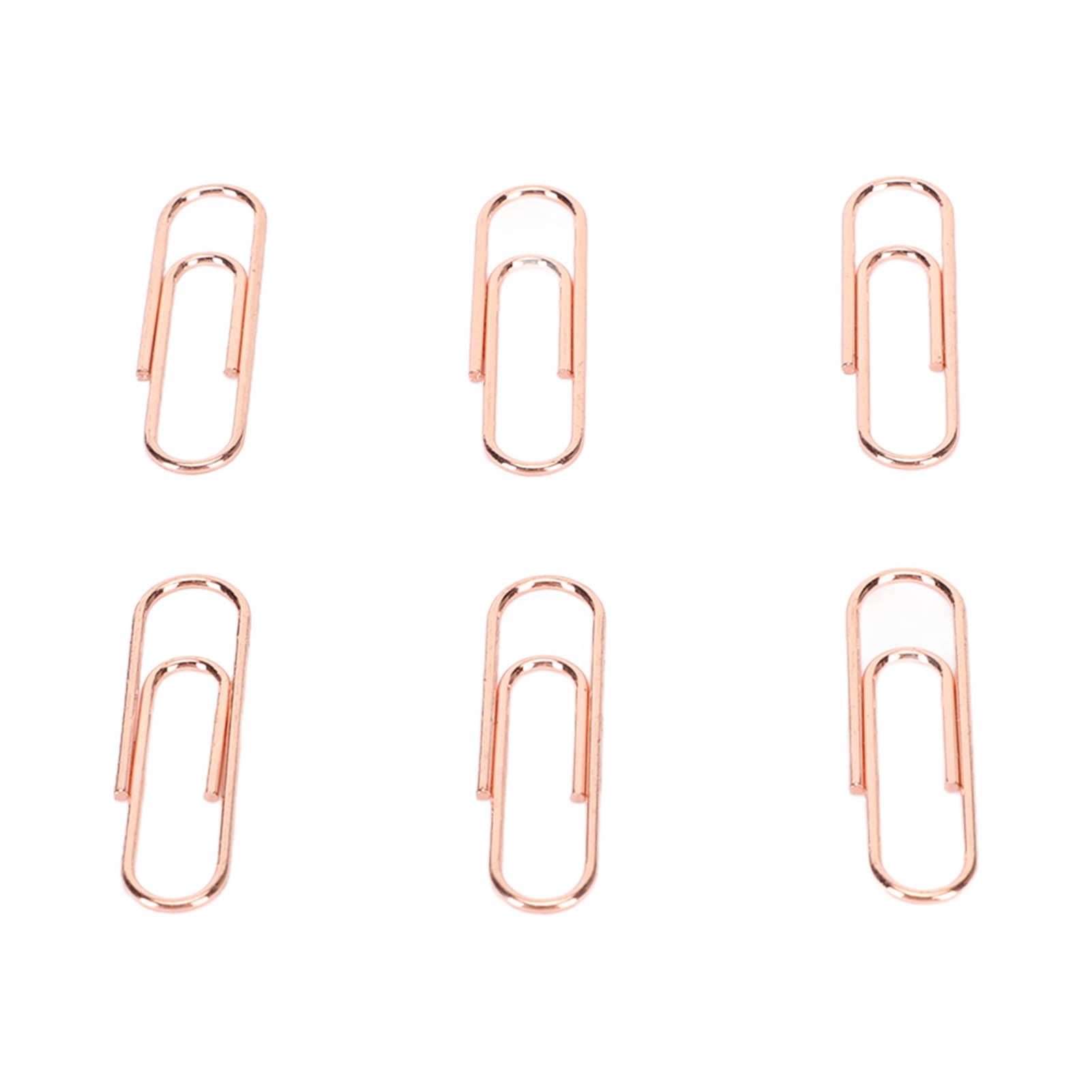 

1.1in 100pcs Paper Clips Rust Prevention Incrsed Slip Resistance Portable Metallic Paper Clips for Daily Use
