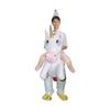 Colorful Unicorn Inflatable Suit Riding Pegasus Cartoon Doll Costume Prop Festival Party Stage Performance Cosplay Clothing