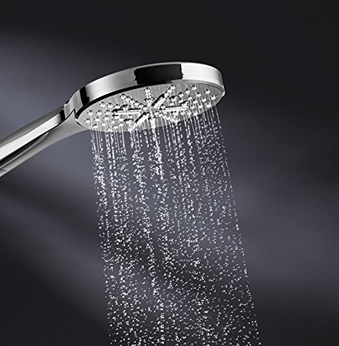 26544LSO (26544LSJ) GROHE Smart Active Round Hand Shower, 130mm, Chrome/White (Authentic GROHE Online Store, Compliant with Japanese Standards)