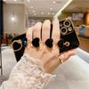 Luxury Gold Plating Bracelet Phone Case For iPhone 14 13 11 Pro Max XR XS 7 8Plus SE2 SE3 12Mini Fashion Heart Wrist Chain Cover