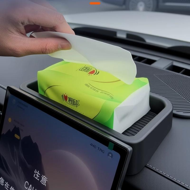 For Chery JAECOO J7 2025 Central Control Screen Rear Storage Box Tissue Box Modification Parts with Enhanced Storage Design