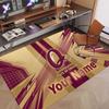 Benutzerdefinierter Teppich Queensland Maroons Muster Druck Name Text Weich Rutschfest Boden Teppich für Zuhause Innen Dekoration