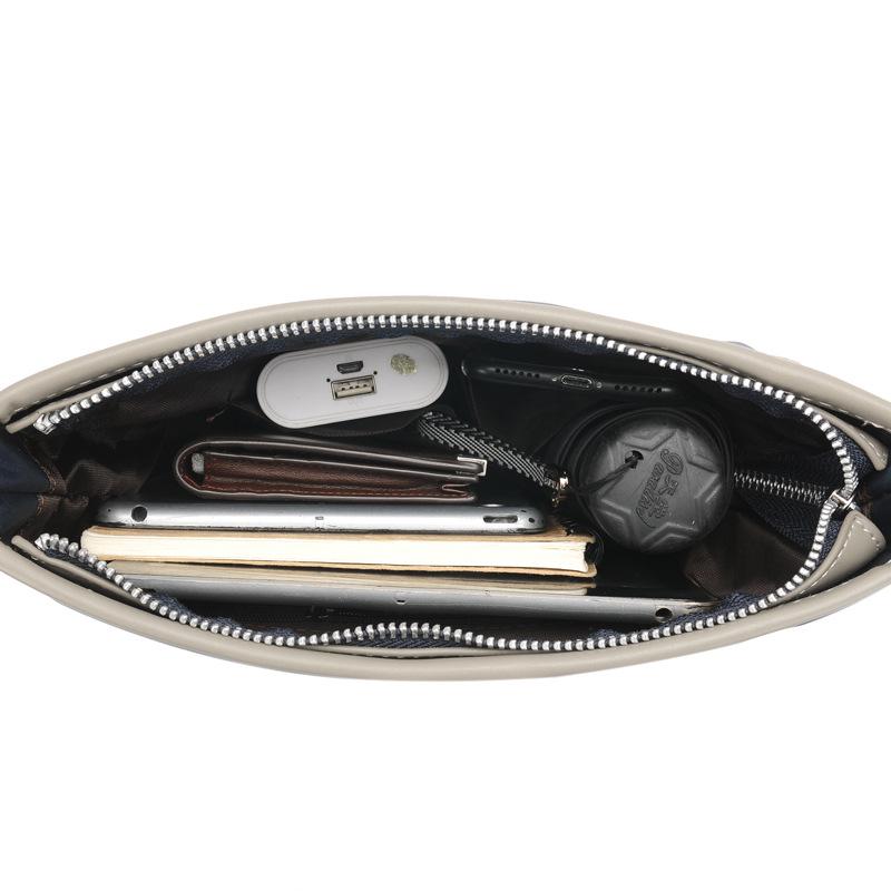 Men's Fashionable Oxford Cloth Shoulder Bag - Casual Vertical Crossbody Messenger Backpack