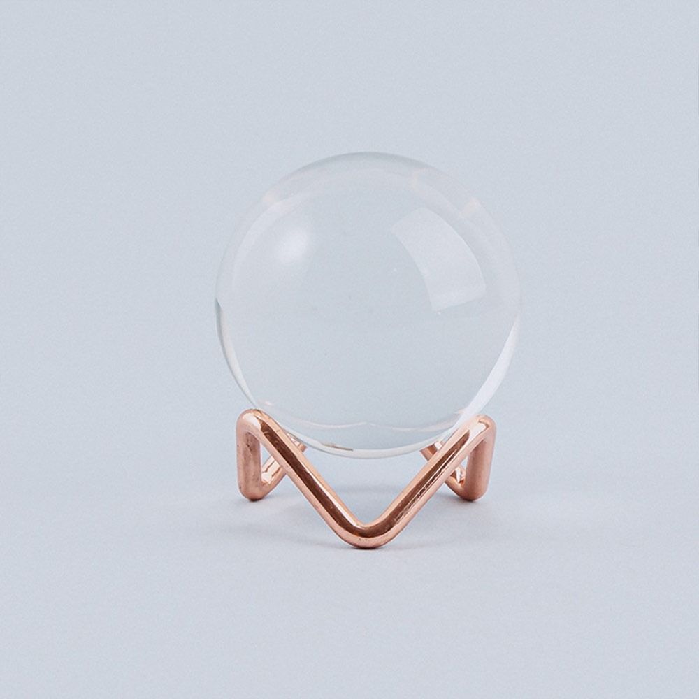 Metallkristallkula Bas Fotorekvisita Mineraler Reliker Stenar Stöd för Heminredning