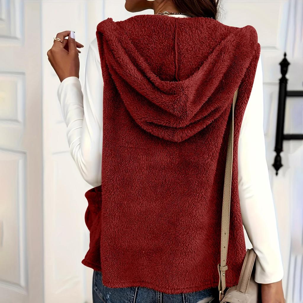 Women's Fashionable Zippered Long-Sleeved Loose-Fit Jacket