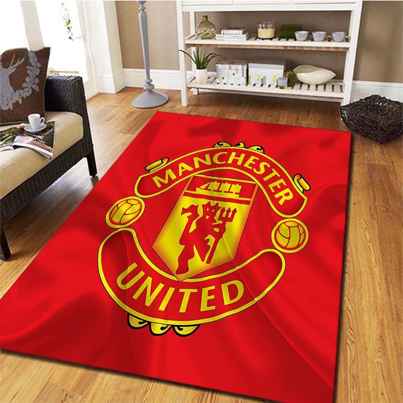 Manchester United F Carpet Rug for Living Room Bedroom Home Sofa Decoration,Kids play Non-slip Floor Mat