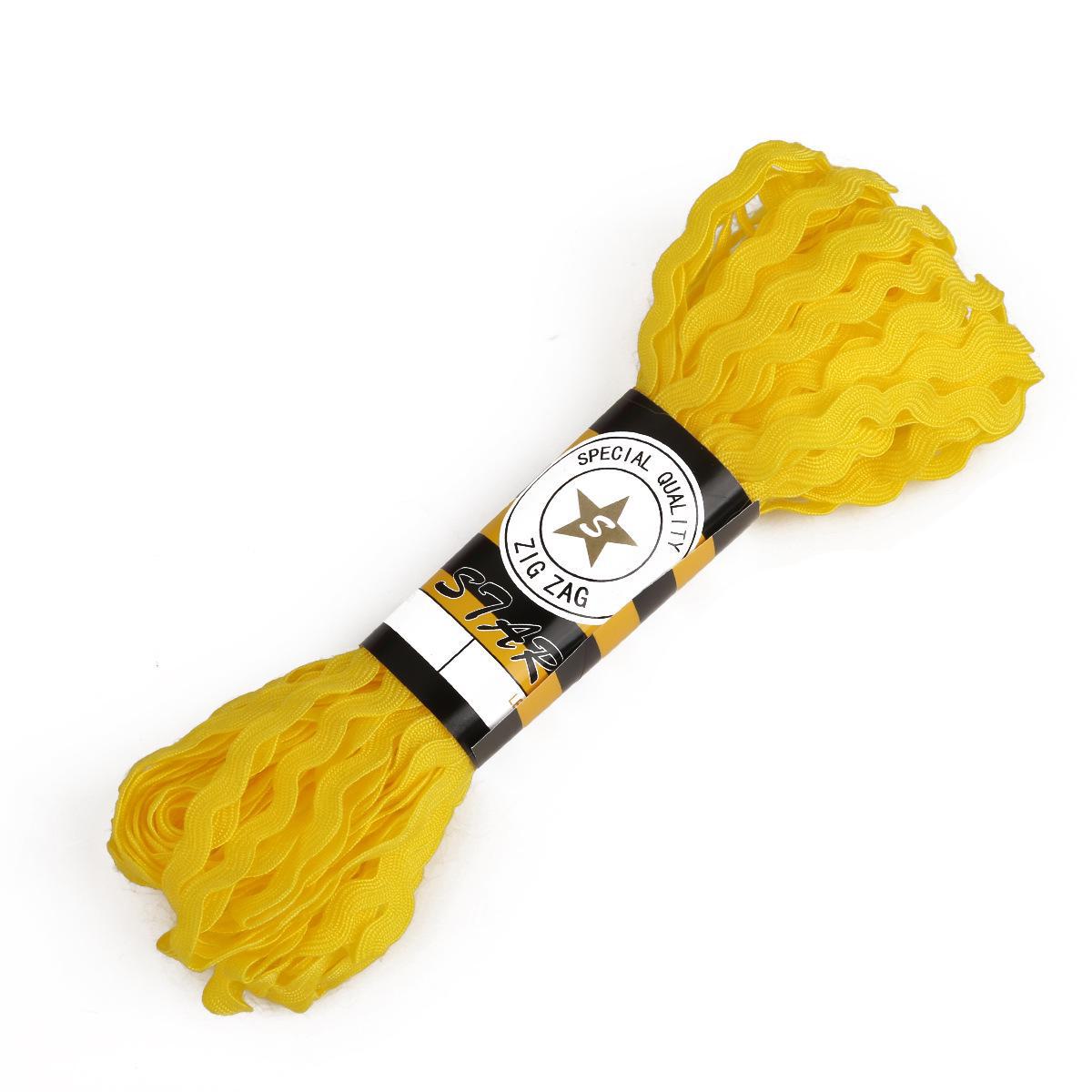 

Аксессуары для штор из полиэстерового кружева для самостоятельного изготовления предметов одежды. Width 8mm 15 yards/pack/about 25 grams жёлтый