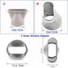 Flexible Portable AC Vent Hose Adjustable Air Connector Adapter Portable Vent Duct Tube  Indoor Use