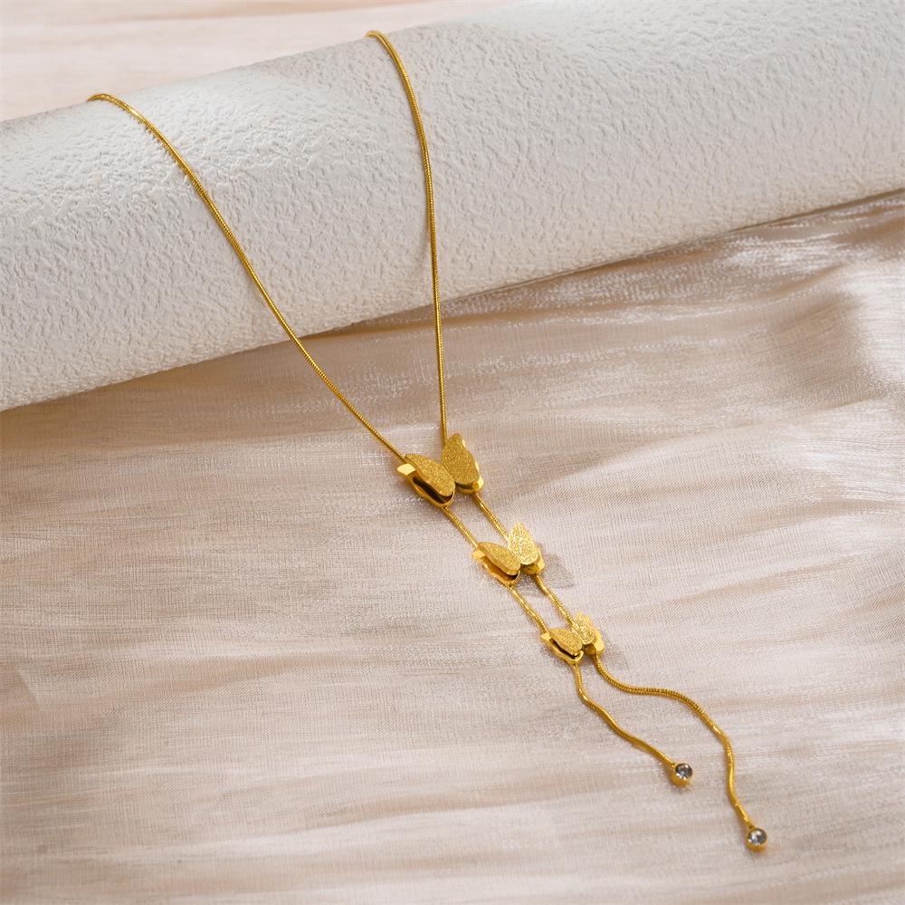 Simple Fashion Titanium Steel Women's Necklace - Non-fading, Luxurious, Versatile, Korean Style Clavicle Chain