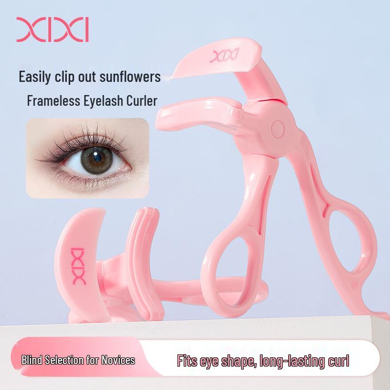 Xixi Frameless Wide-Angle Eyelash Curler: Natural Curl, Long-Lasting Set, Pinch-Free Eyelash Tool for Makeup Artists.