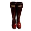 2025 Rain Boots~ Leather Platform Boots Children's Winter New Fashion Round Head Knight Boots Boots Boots High Boots