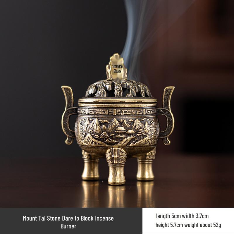 Creative Alloy Mini Indoor Incense Burner - Perfect for Homes, Hotels, and Small Decorative Spaces
