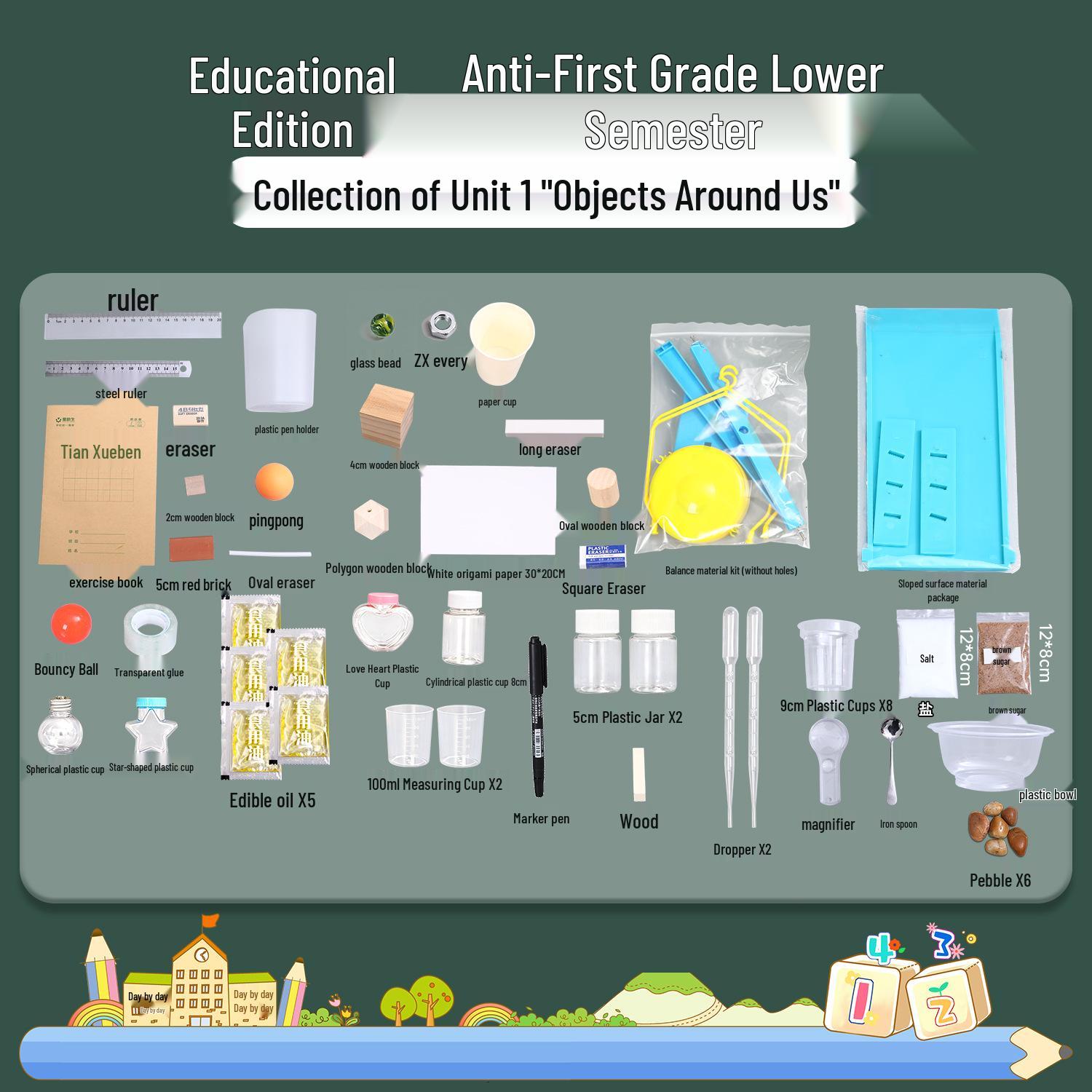 First Grade Science Experiment Kit: Semester 1 Materials & Teaching Aids