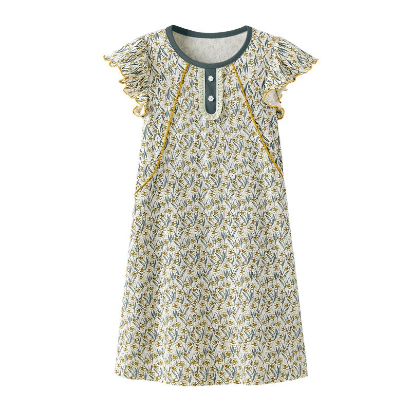 YEEHOO Girls  Summer Cool Cotton Nightdress 140