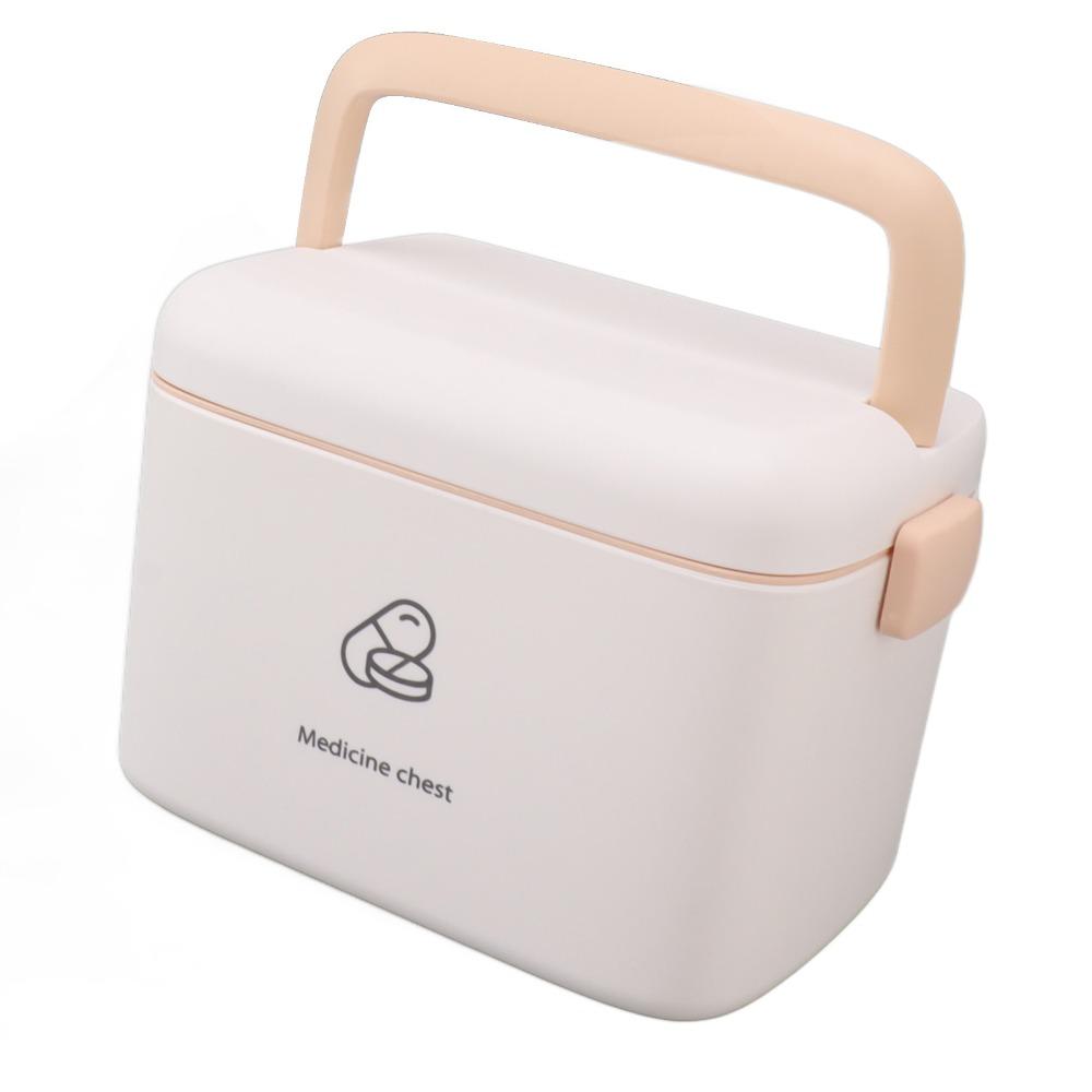 Removable Tray Medicine Storage Box Thickened Pp Family Emergency Medicine Case Home Use