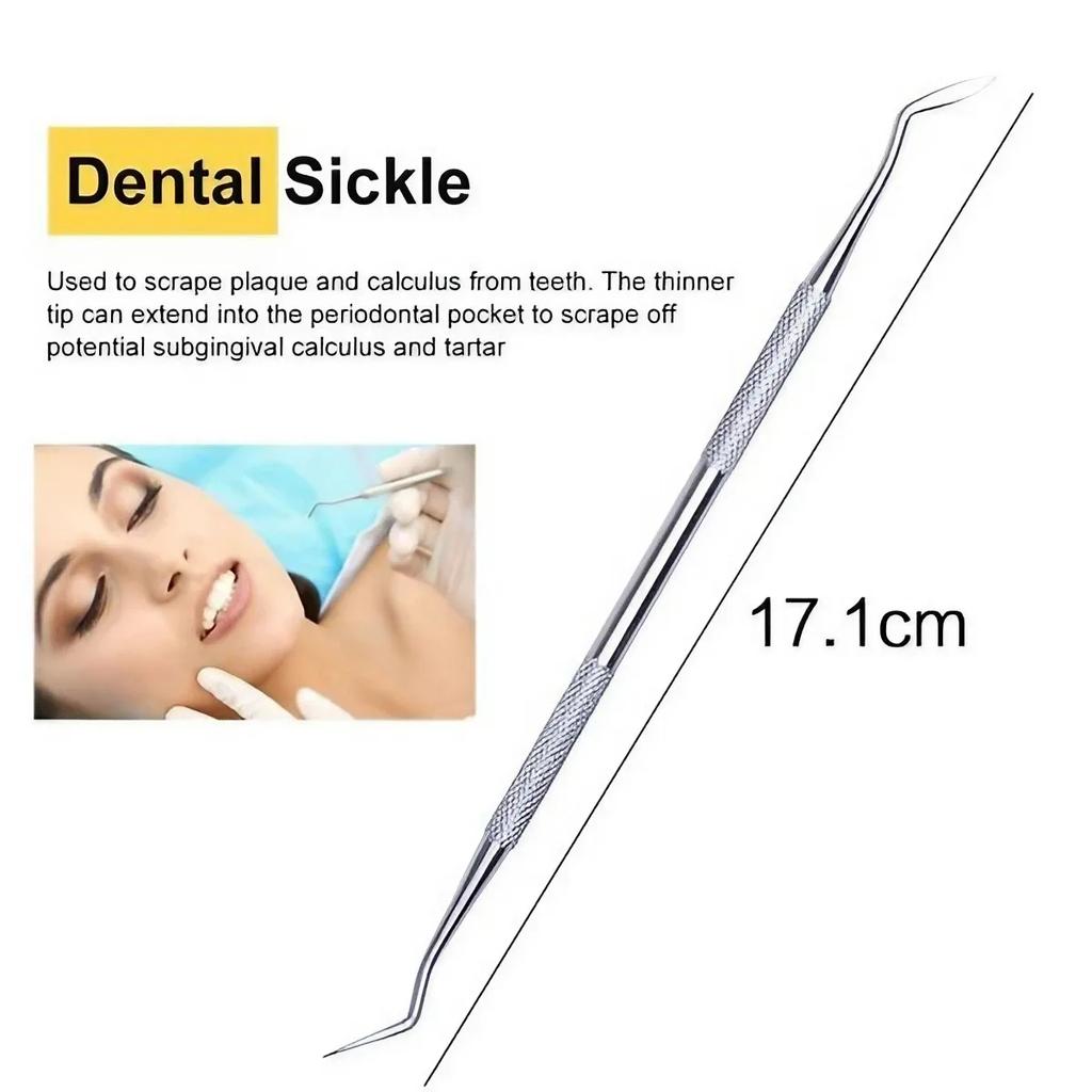 JJYY 6 Pcs/set Dental Plaque/tartar Remover Dental Professional Oral Hygiene Cleaning Set Toothpick Dental Cleaner Oral Care