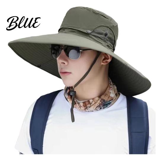 Outdoor Work Hat Sun for Men And Women  Breathable Wide Brim Fishing Lightweight Foldable Travel Hat  UV Protection Cap Camping Hiking