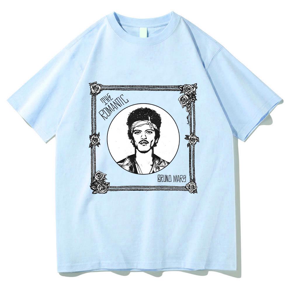 Bruno Mars "The Romantic" Tee Bruno Mars 2026New Album T-shirt Unisex Youth and Adult T-shirt Cotton High Quality Y2K T Shirts couple matching outfits