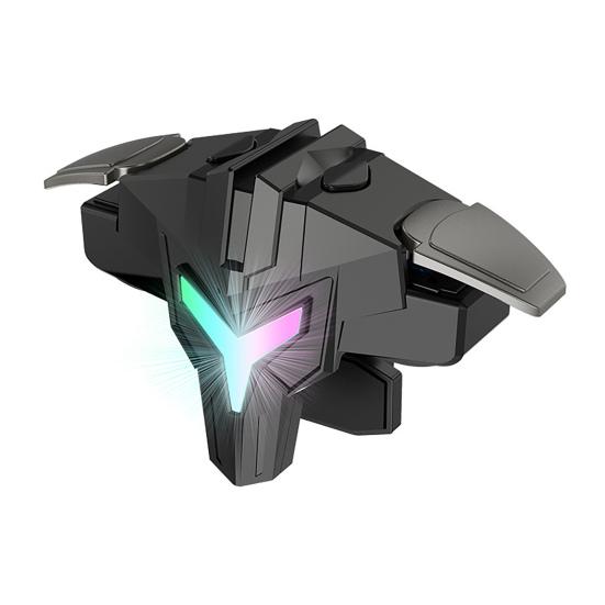 A1 Mobile Gaming Trigger Professional RGB Lighting Vibration Type Aim Shooting Game Controller Gamepad Pulse Key Button for Mobile Phone