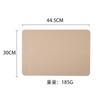 New woven plaid double-sided leather placemat teacup mat waterproof and oil-proof dining table mat western restaurant thermal insulation mat placemat