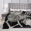 Vrees het Oude Bloed Flanel Deken Winter Bloodborne Warm Zacht Plaid Deken Kinderen Huisdecoratie Sprei Bank Bankovertrek