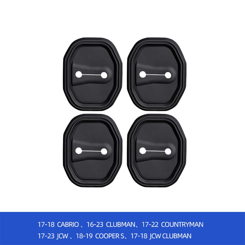 4PCS Silicone Car Door Lock Buckle Protector Cover For BMW MINI CABRIO CLUBMAN COUNTRYMAN JCW COOPER S Shock Absorber Accessorie