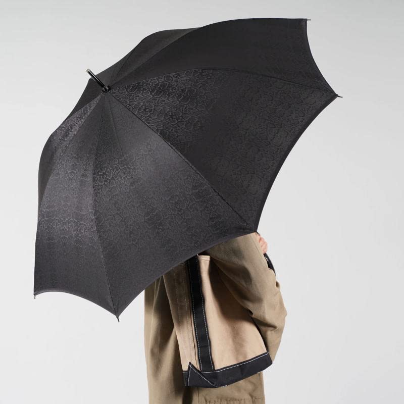 for both sun and Makita long monotone monotone of black and dark (Umbrella rain) Shoten, umbrella, (calm gray) mt-mno-l (python pattern)