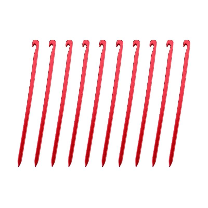 10 Pcs Tent Peg Camping Stakes Yard Lawn Peg for Fixing Tent Tarps Awning Mat