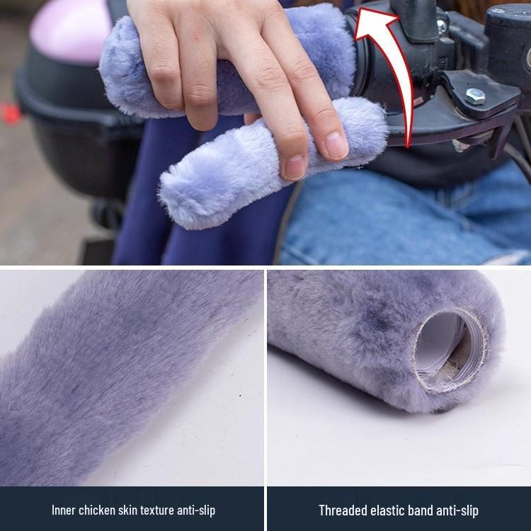 Newcomer 8-Piece Winter Electric Vehicle Handlebar Warmer Set