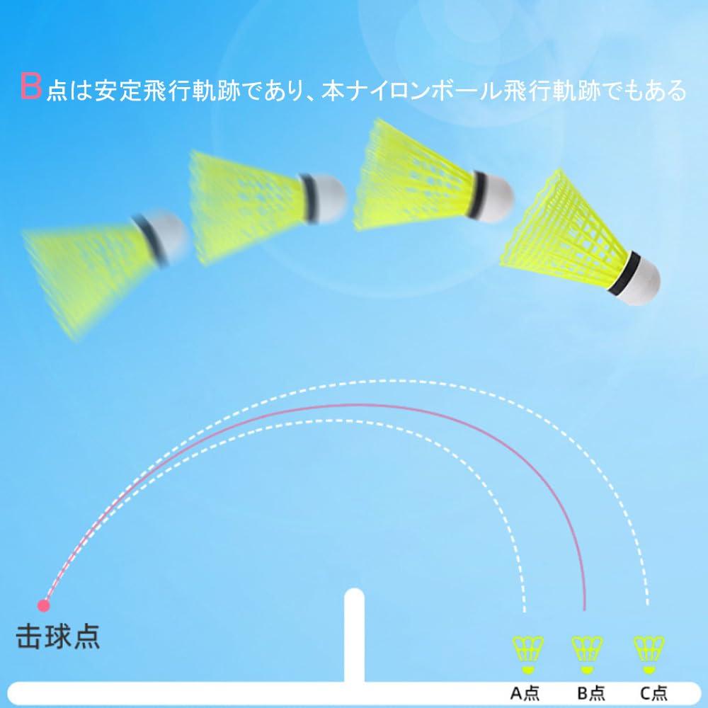 Selinear Badminton Nylon Travel Sports Backyard Practice Matches Shuttlecocks, 12-Piece Set, Balls, Hit-Resistant, Lightweight, Durable, Gear,