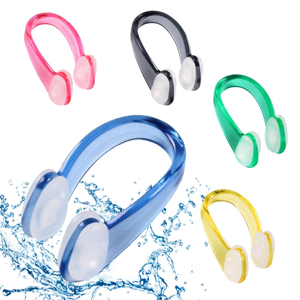 4pcs 6 Colors Silicone Waterproof Earplug Suit Pool Accessories Swimming Nose Clip Swim Earplug
