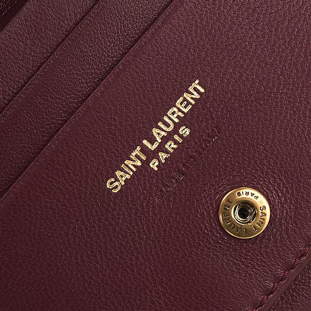 Saint Laurent Ysl Gold Metall Logo Lammleder Crossbody Schultertasche Damen Taschen Rot 777439-AACX7-6268