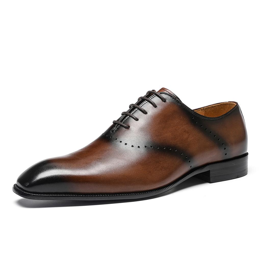 First Layer Cowhide Men'S Formal Leather Shoes Men'S Genuine Leather Cowhide Business Pointed British Men'S Shoes Leather Shoes