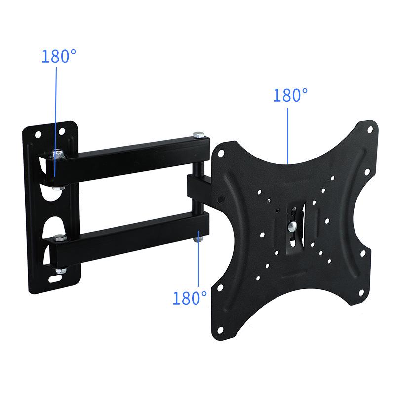 Multifunctional TV Wall Mount: LCD Monitor Retractable Swivel Bracket 117B-2