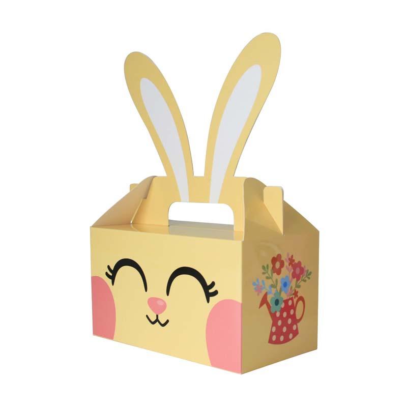 

Easter Rabbit Portable Gift Box, Three-Dimensional Rabbit Ear Cartoon Candy Box, Holiday Souvenir Snack Packaging Box
