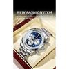 BINBOND Top Brand Luxury Man Watches Waterproof Luminous Date Chronograph Men's Quartz Watch Stainless Steel Sports Watch
