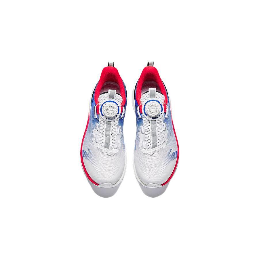 Anta Mach 3.0 Non-Slip Shock Absorption Low-Top Kids Running Shoes Kids running shoes White Blue Pink 312335505-5