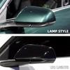 Copri Specchietti Retrovisori Laterali Neri in Fibra di Carbonio Colore Stile Corno Per Ford Mustang 2015 2016 2017 2018 2019 2020