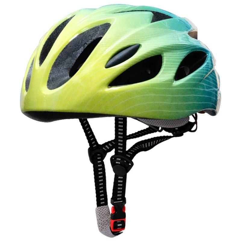 Children's Medium Size Bicycle Riding Helmet Integrally Molded Gradient Wave Pattern Color Roller Skating Scooter Helmet