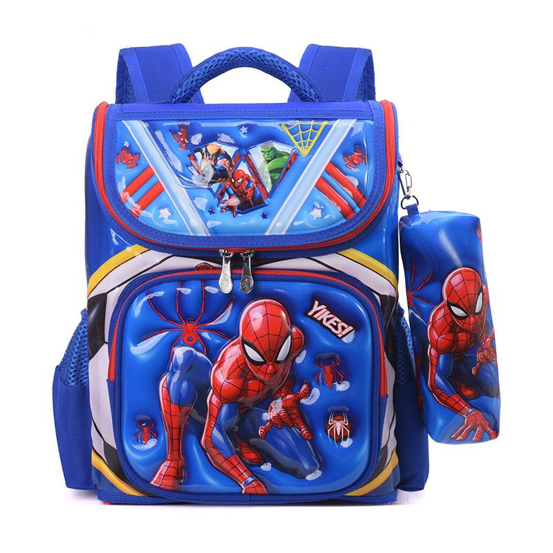 New 3D Hard Shell Kids Backpack Two-Piece Set Cartoon School Bag For Elementary Students