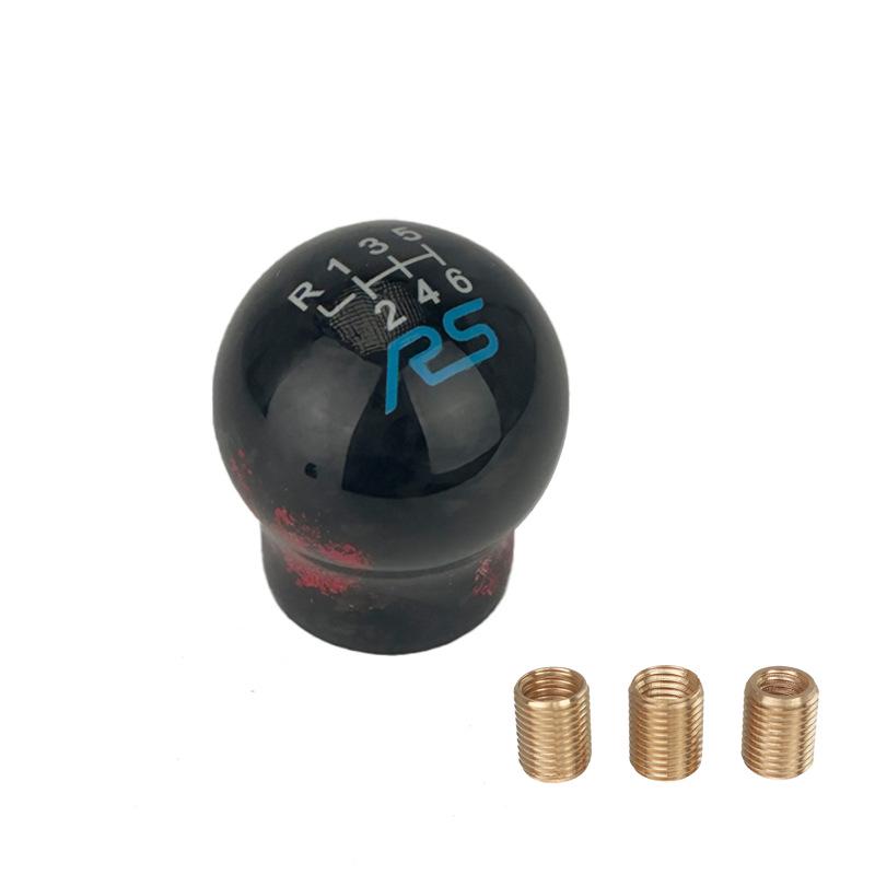 RS Carbon Fiber 6-Speed Gear Shift Knob for Ford Focus and Fiesta