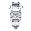 Mercedes X254 GLC 63 AMG Front & Rear Bumper Grille Kit (Standard Version)