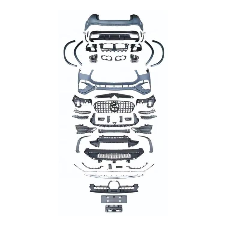 Mercedes X254 GLC 63 AMG Front & Rear Bumper Grille Kit (Standard Version)