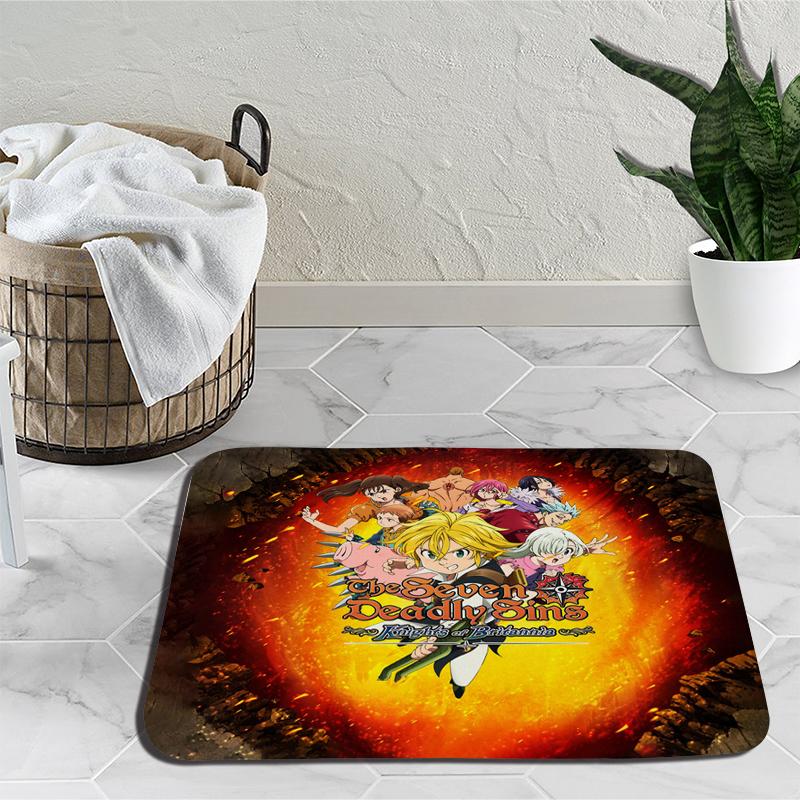 Covorul The Seven Deadly Sins desen animat sufragerie dormitor covor balcon baie covor antiderapant covor exterior cadou de zi
