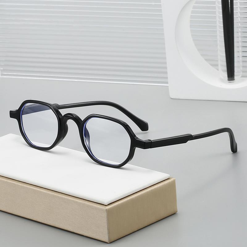 Vintage Polygon Presbyopia Women Men Brand Designer Small Square Anti Blue Light Glasses Male Reading Glasses +100 +200 +250
