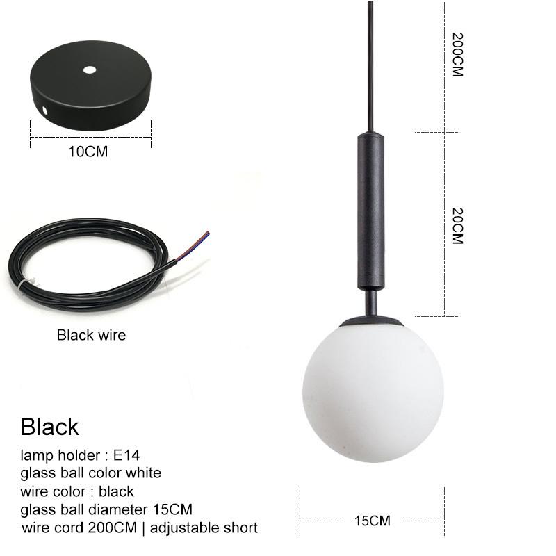 

Современный подвесной светильник, роскошный золотой стеклянный шар, абажур, подвесные светильники для украшения столовой, спальни Warm White