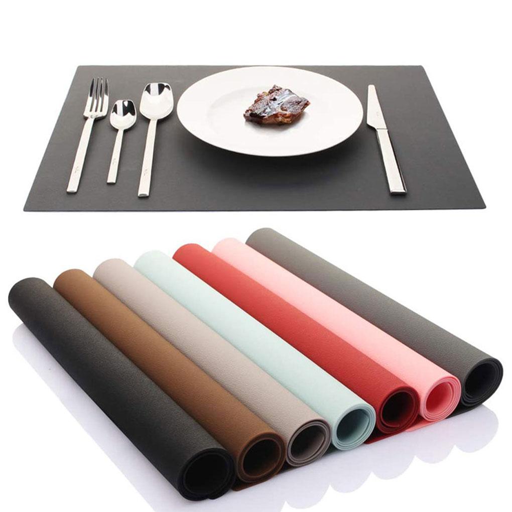 Silicone Heat Insulation Nonslip Table Mat Solid Color Desk Coaster Pad Pot Pads Bowl Dishes Tableware Placemat Kitchen